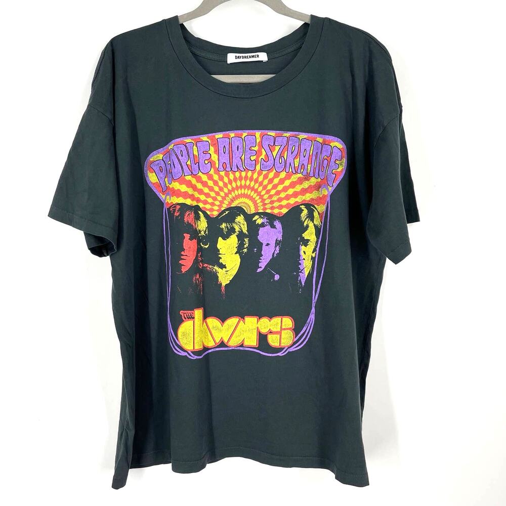Daydreamer The Doors When You're Strange Merch Tee Vintage Black Medium
